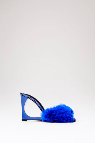 Blue Teddy Lola Mule