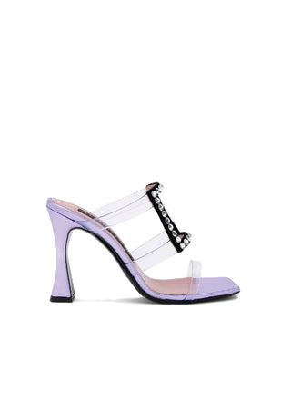 Lilac PVC Hoya Heels - Size 37