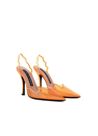 Orange Jerry Waves Pumps