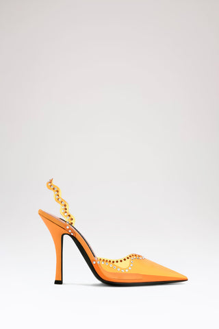 Orange Jerry Waves Pumps